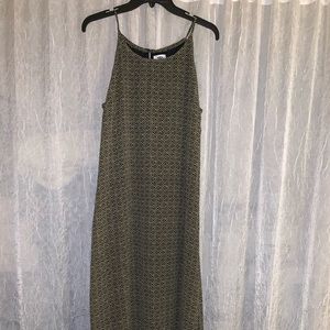 Olive Aztec Maxi Dress